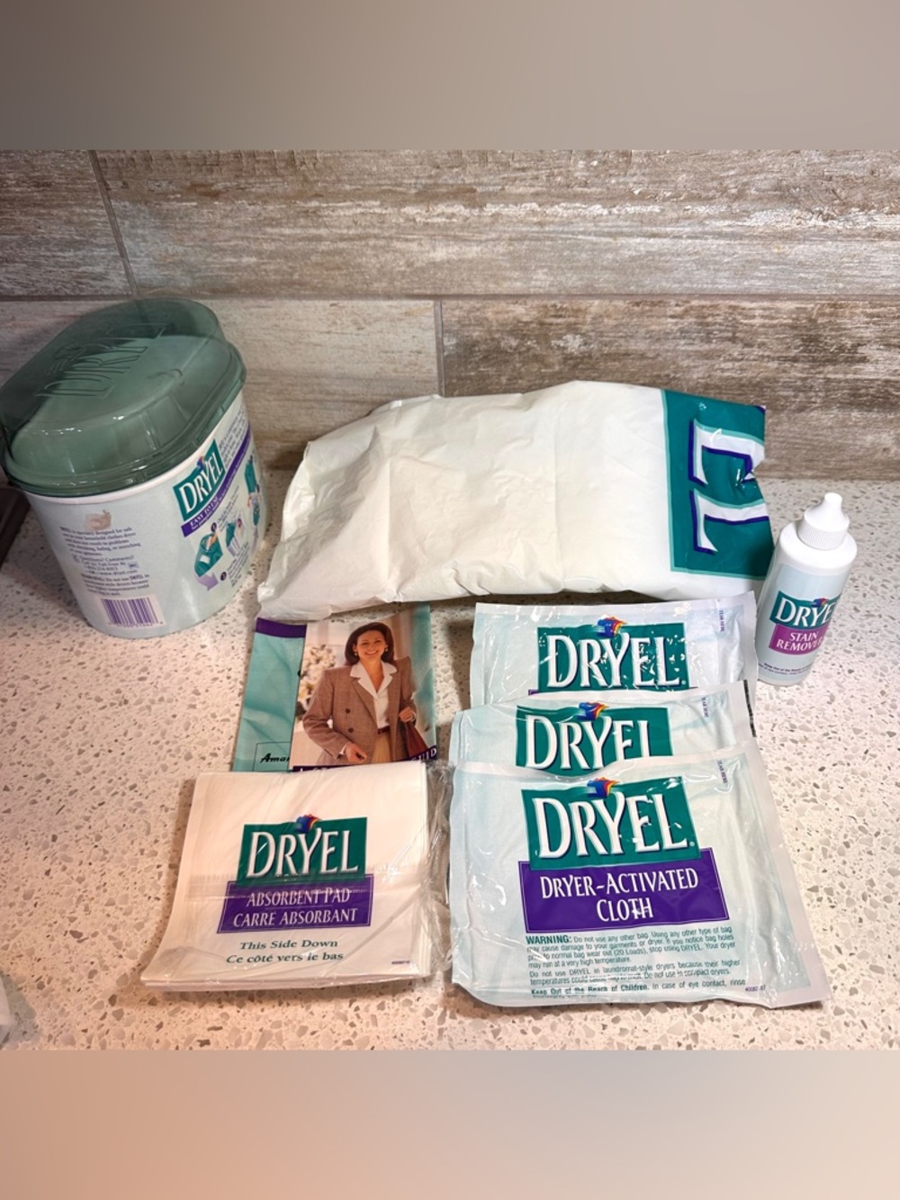 Vintage 1997 Dryel Dry Clean Fabric Care Starter Kit 12 Garments 3 Loads